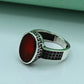 Turquoise (Feroza) Oval Gents Ring