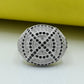 Ladies Ring Silver 925 Studded with fine quality White and Black Zirconia stone Rhodium plated