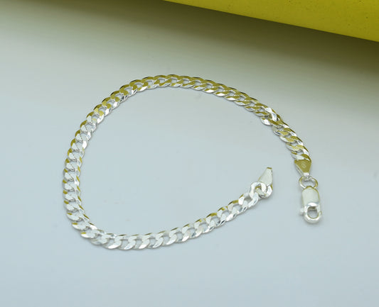 Gents Famous Style Bracelet Silver 925
