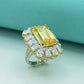 Ladies ring  Silver 925 ladies ring  Studded with fine quality zirconia  Hand fitted topaz	 Rhodium plated