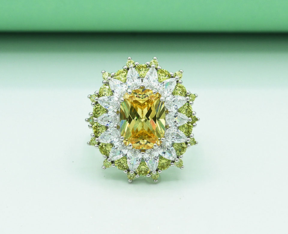 Citrine Sunlight Ladies Ring