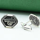 Turkish style Antique Rhodium-Plated Cufflinks