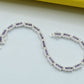 Sterling 925 Rhodium-Plated Zircon Bracelet