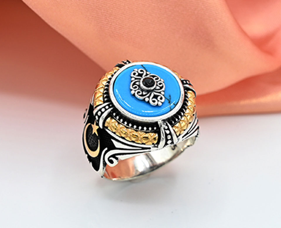 Aventurine Turkish Gents Ring