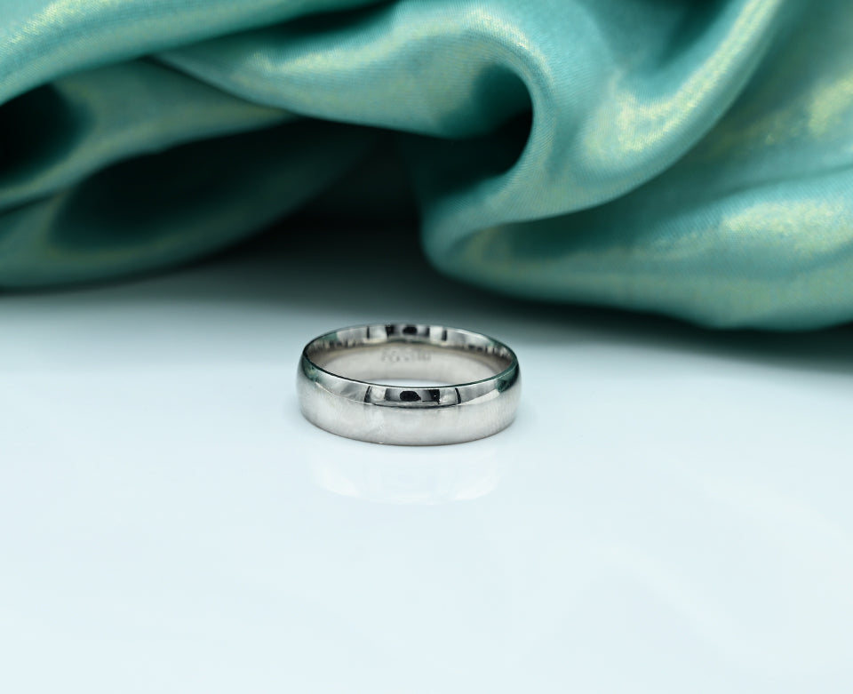Gents Band Silver 925 gents band  Rhodium plate