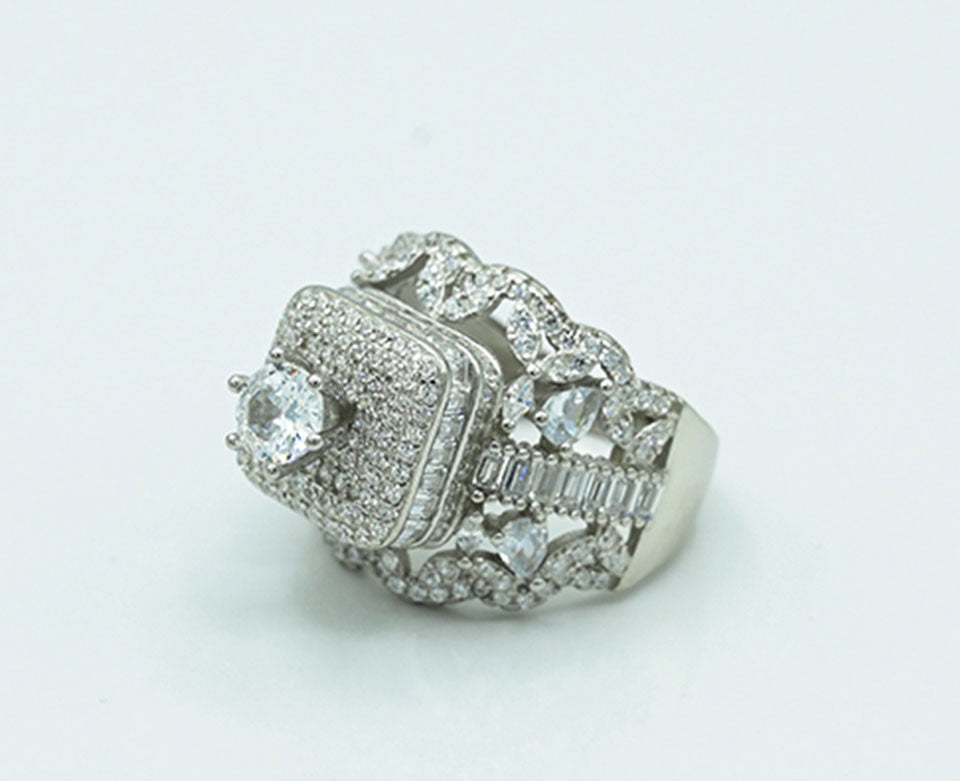 Diamond-Style Zircon Ring
