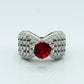 Spinel Ruby & Zircon Ring