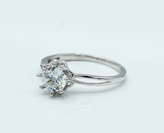 Enlightened Moissanite Ring