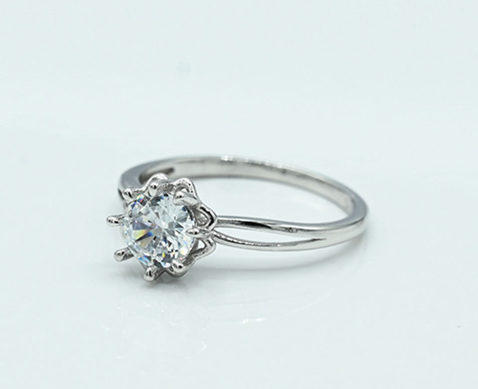 Enlightened Moissanite Ring