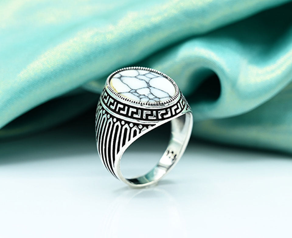 Black Oval Turkish Gents Ring