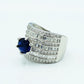 Black Stone & Zircon Ring
