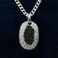 Two-Toned Black & Silver Pendant