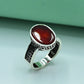 Turquoise (Feroza) Oval Gents Ring