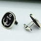 Ace of Cards Silver Cufflinks