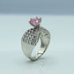 Garnet & Zircon Center Ring