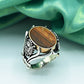 Oval Stone Turkish Gents Ring