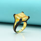 Topaz & Black Zircon Ladies Ring