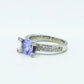 Aquamarine Elegant & Zircon Ring