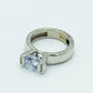 Garnet Elegant & Zircon Ring