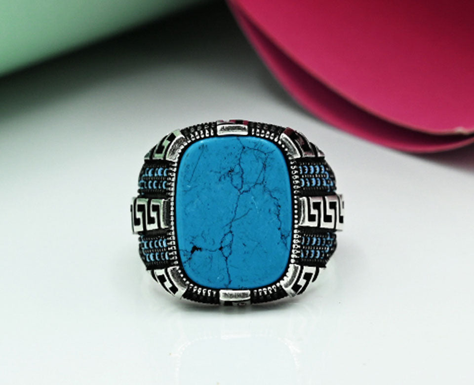 Turquoise Turkish style Gents Ring