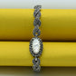 Turkish 925 Silver Rhodium-Plated Stone Bracelet