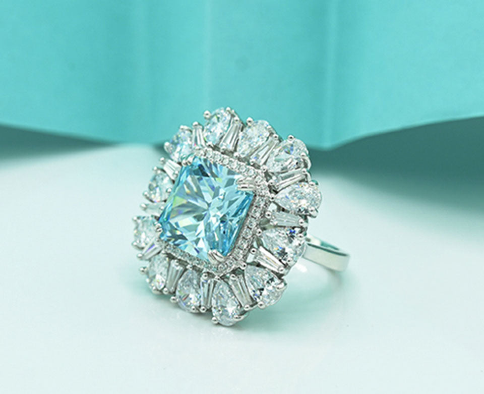 Tourmaline & Zircon Charm Ring