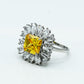 Ruby-Colored & Zircon Ring