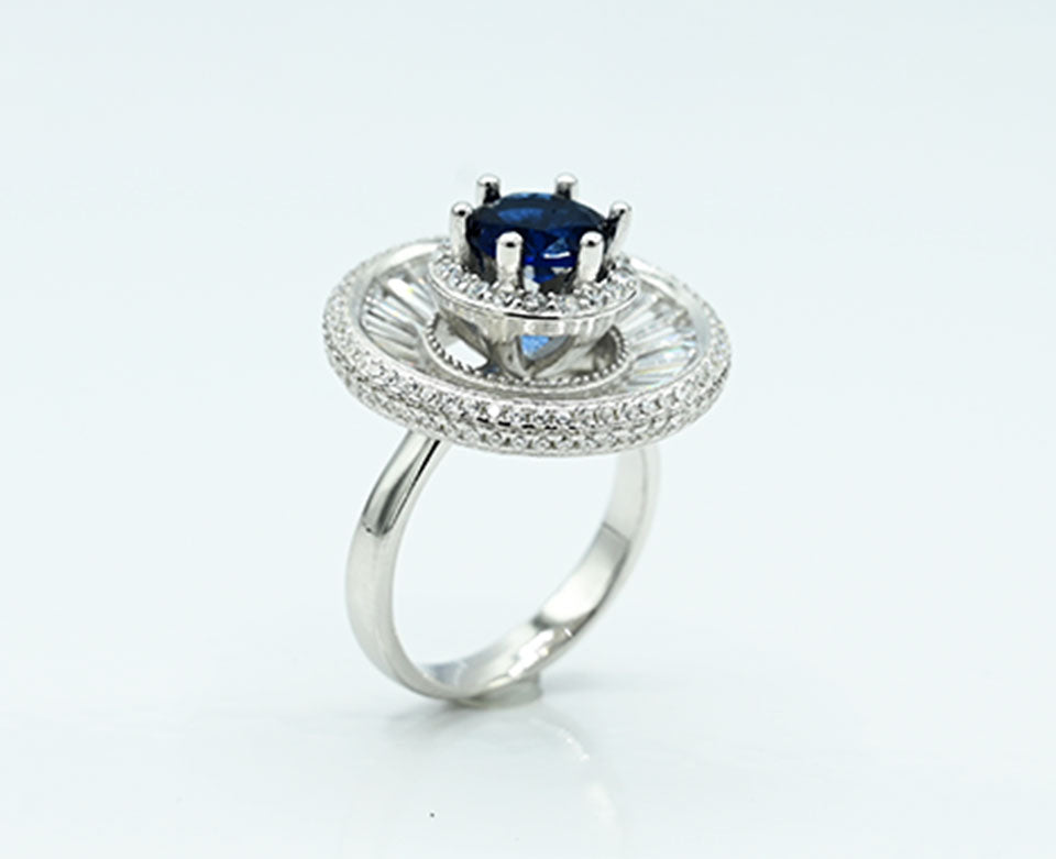 Ladies ring  Silver 925 ring Rhodium plated