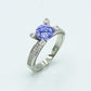 Aquamarine Elegant & Zircon Ring