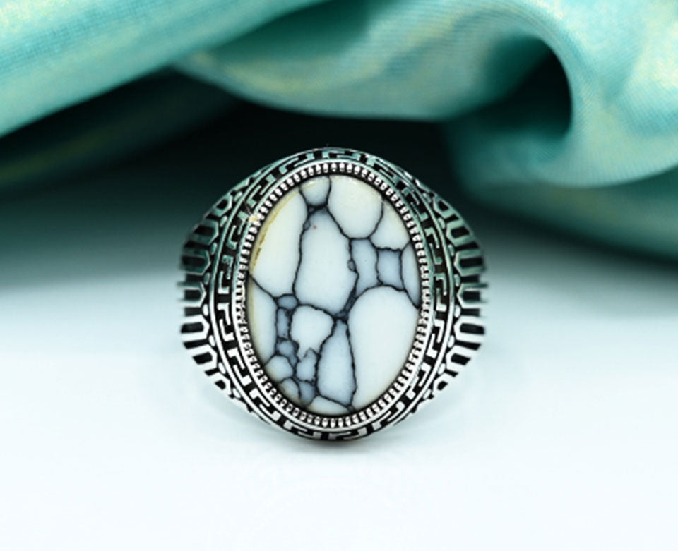 Black Oval Turkish Gents Ring