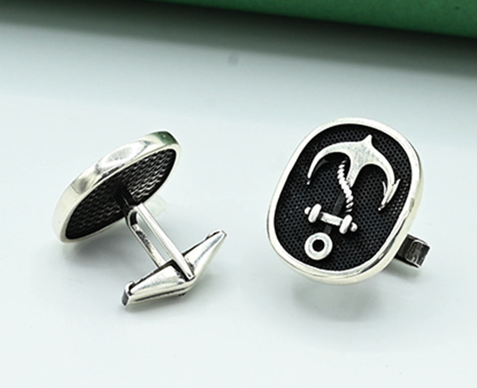 Ace of Cards Silver Cufflinks