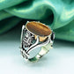 Oval Stone Turkish Gents Ring
