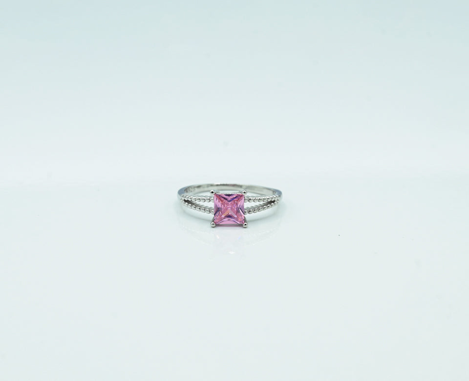 Amethyst & Zircon Ring
