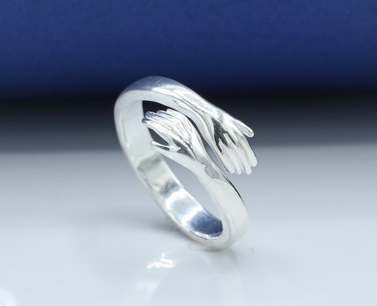 Ladies Hug Ring Silver 925