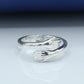 Ladies Hug Ring Silver 925